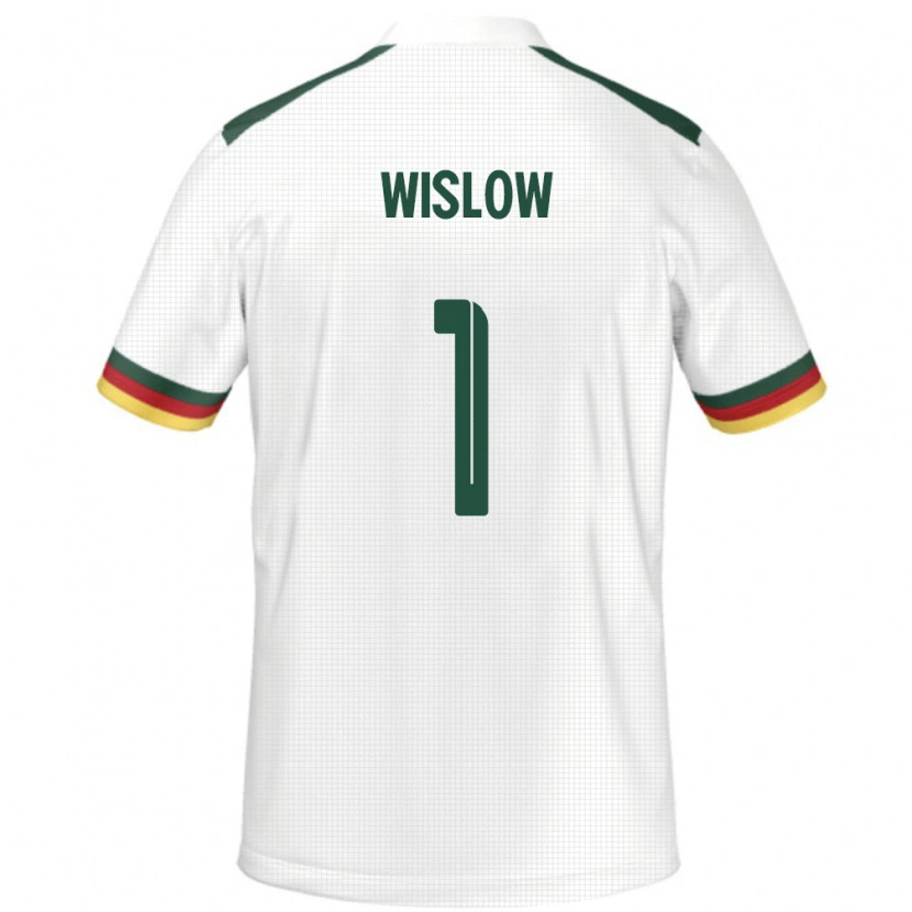 Danxen Men Cameroon Hecube Wislow #1 White Away Jersey 24-26 T-Shirt