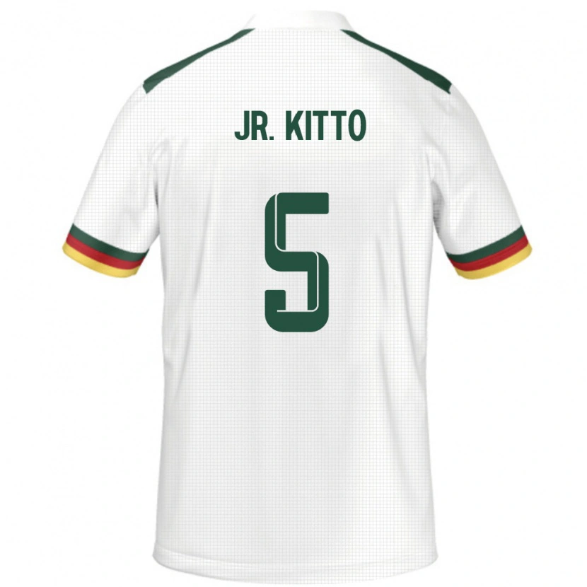 Danxen Men Cameroon Samuel Junior Kotto #5 White Away Jersey 24-26 T-Shirt