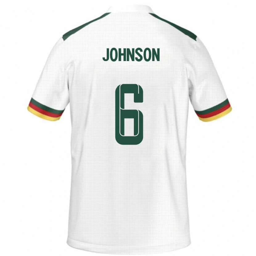 Danxen Men Cameroon Estelle Johnson #6 White Away Jersey 24-26 T-Shirt