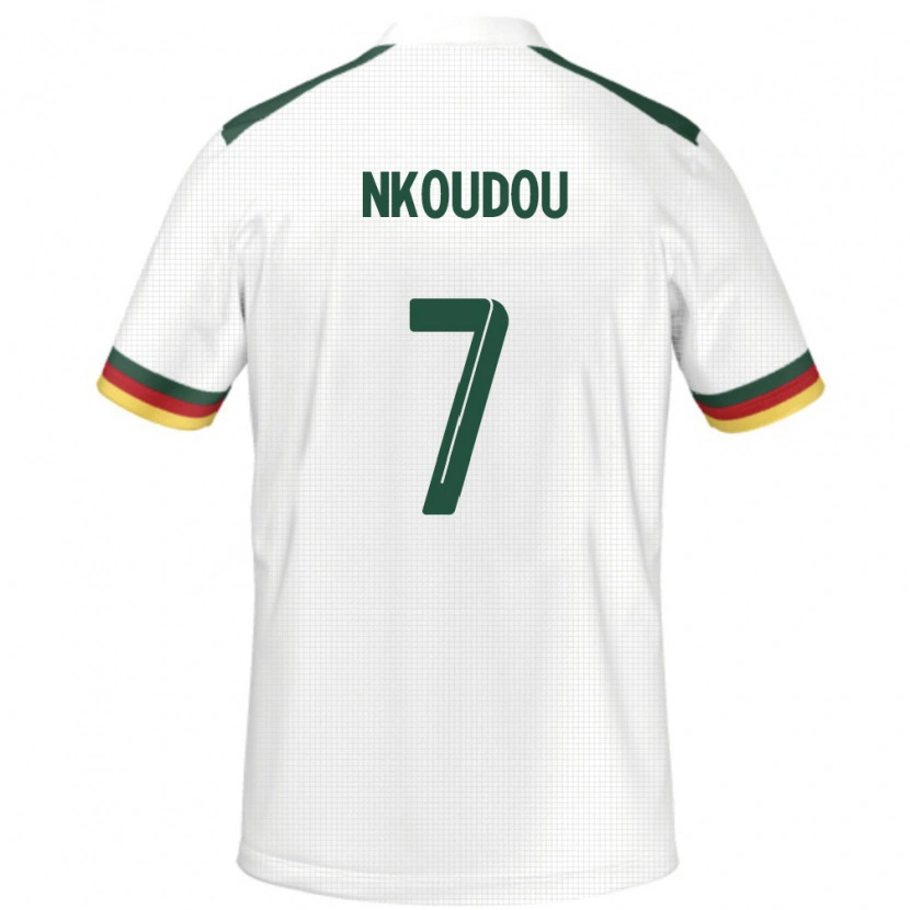 Danxen Men Cameroon Georges-Kevin Nkoudou #7 White Away Jersey 24-26 T-Shirt