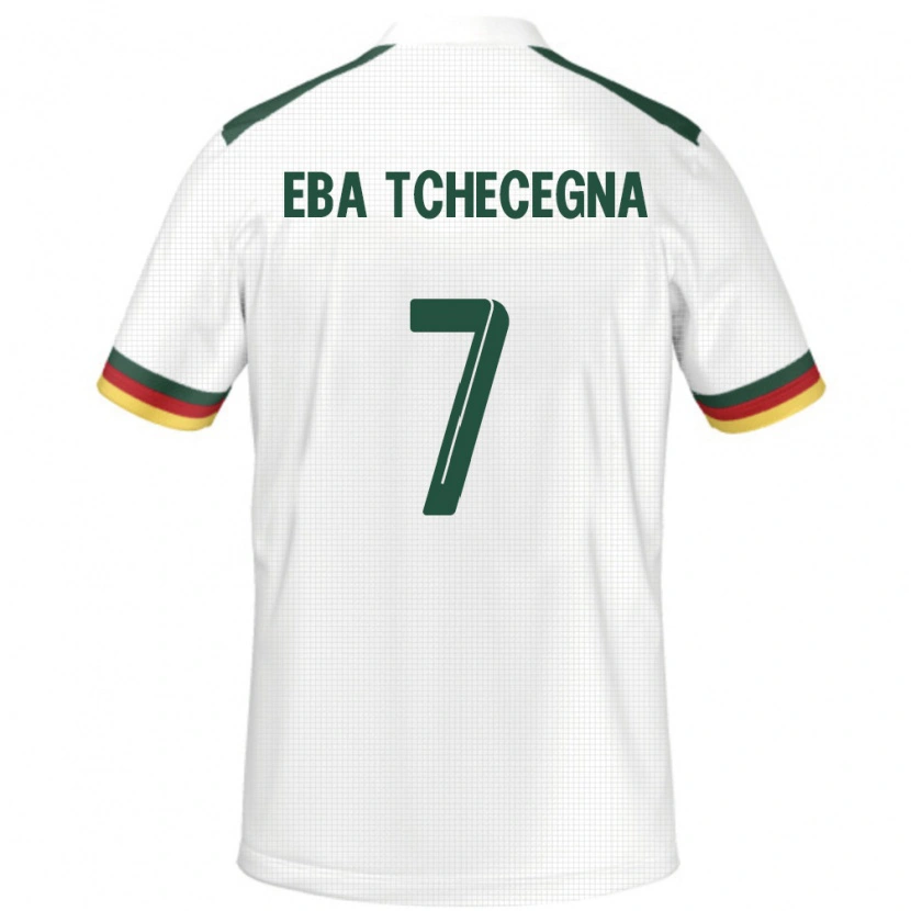 Danxen Men Cameroon Arnold Eba Tchecegna #7 White Away Jersey 24-26 T-Shirt