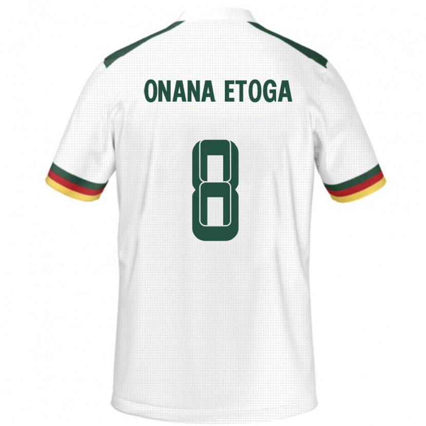 Danxen Men Cameroon Loic Onana Etoga #8 White Away Jersey 24-26 T-Shirt