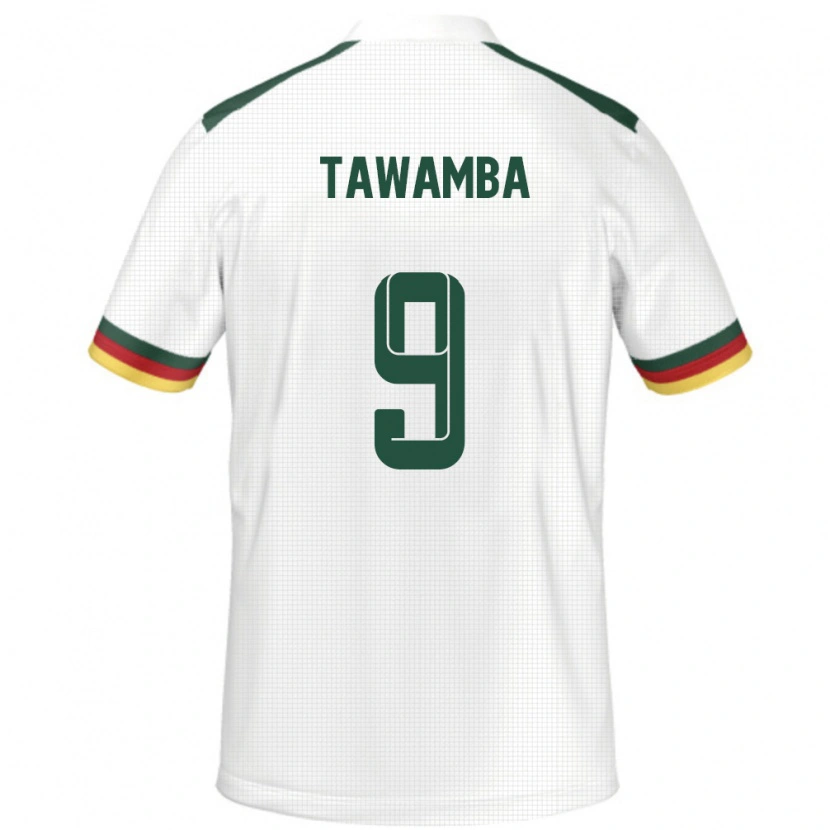 Danxen Men Cameroon Leandre Tawamba #9 White Away Jersey 24-26 T-Shirt