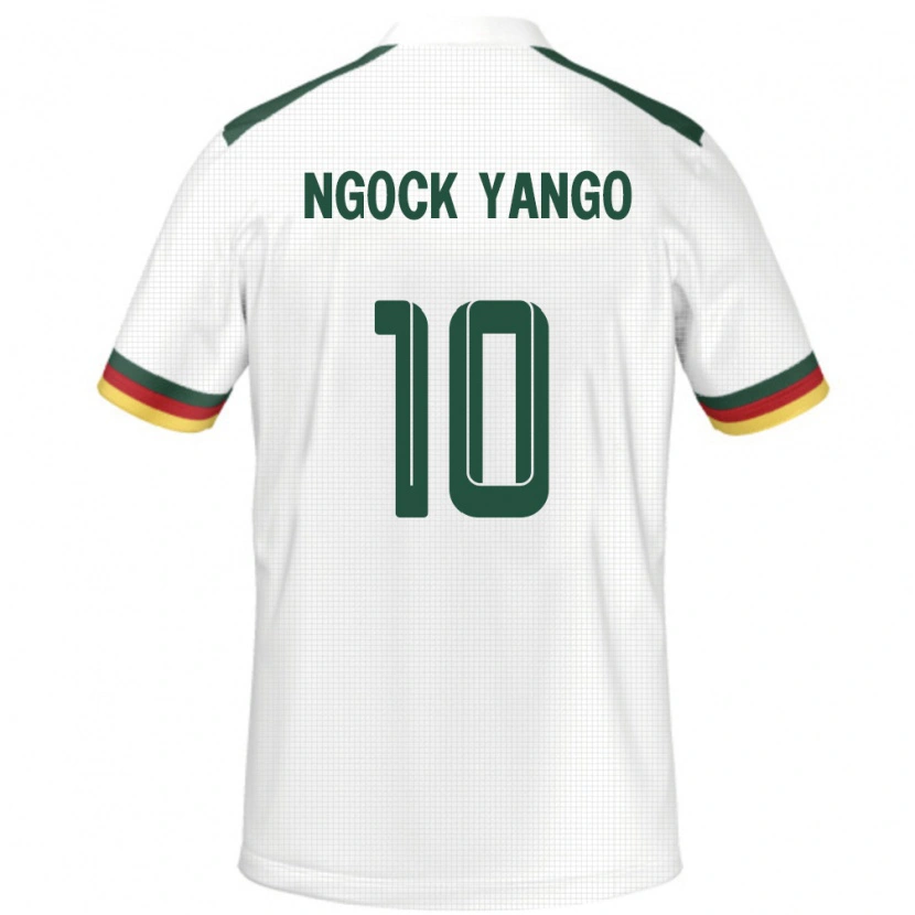 Danxen Men Cameroon Grace Ngock Yango #10 White Away Jersey 24-26 T-Shirt