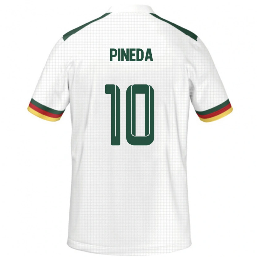 Danxen Men Cameroon Etienne Eto O Pineda #10 White Away Jersey 24-26 T-Shirt