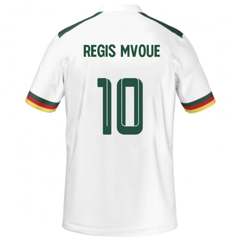 Danxen Men Cameroon Steve Regis Mvoue #10 White Away Jersey 24-26 T-Shirt