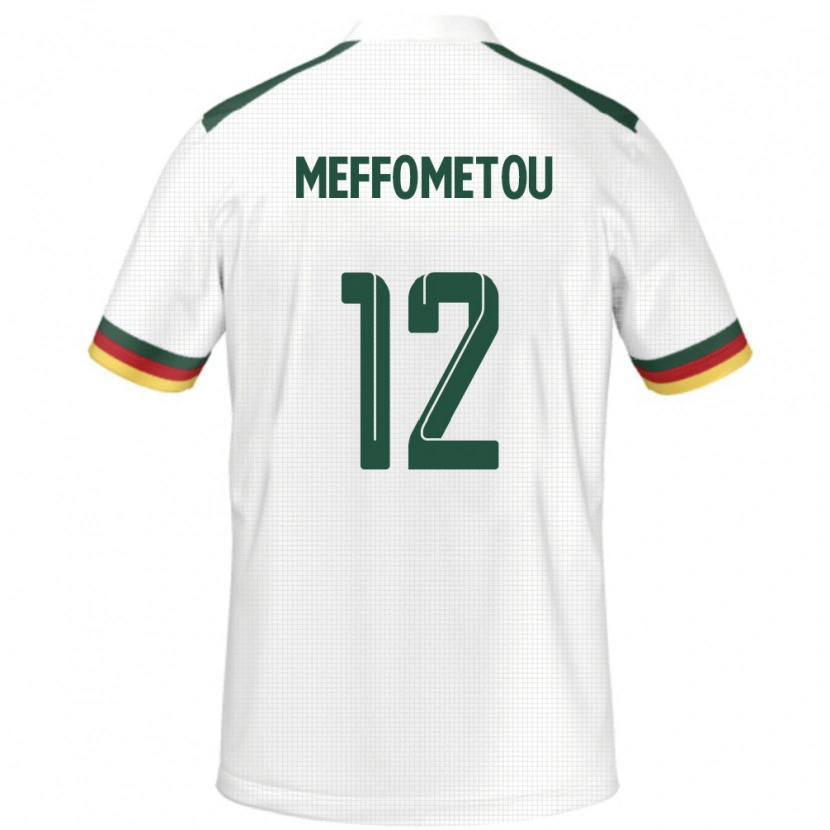 Danxen Men Cameroon Falonne Meffometou #12 White Away Jersey 24-26 T-Shirt