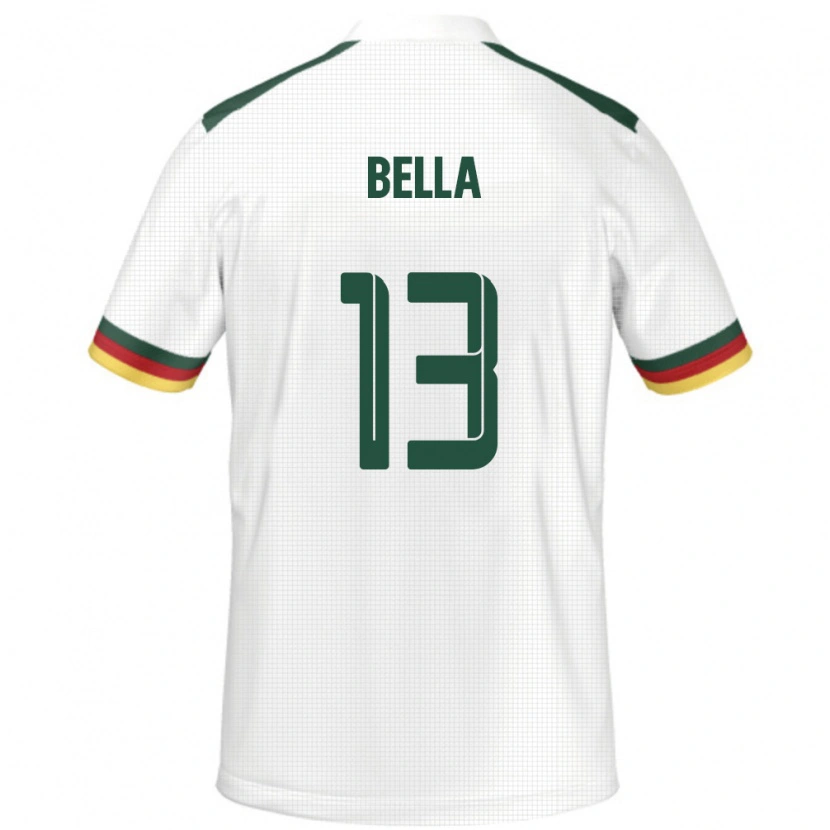 Danxen Men Cameroon Rose Bella #13 White Away Jersey 24-26 T-Shirt