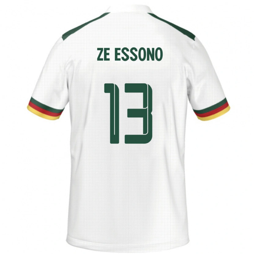 Danxen Men Cameroon Severin Ze Essono #13 White Away Jersey 24-26 T-Shirt