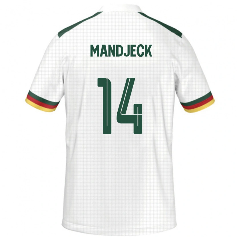 Danxen Men Cameroon Georges Mandjeck #14 White Away Jersey 24-26 T-Shirt