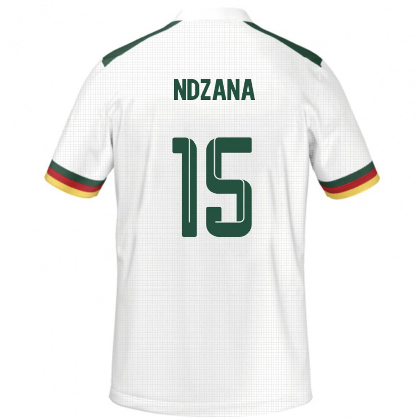 Danxen Men Cameroon Colette Ndzana #15 White Away Jersey 24-26 T-Shirt