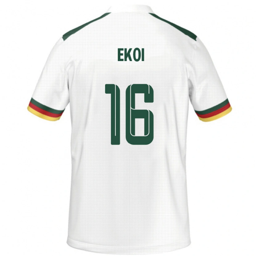 Danxen Men Cameroon Manfred Ekoi #16 White Away Jersey 24-26 T-Shirt