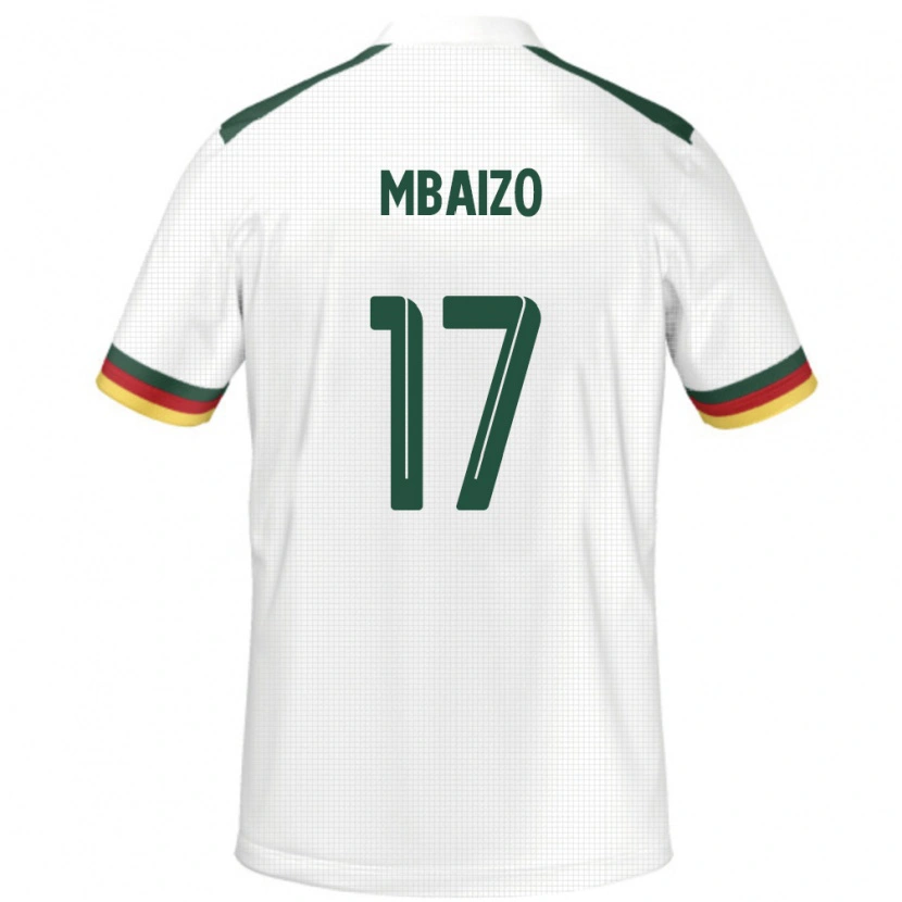 Danxen Men Cameroon Olivier Mbaizo #17 White Away Jersey 24-26 T-Shirt