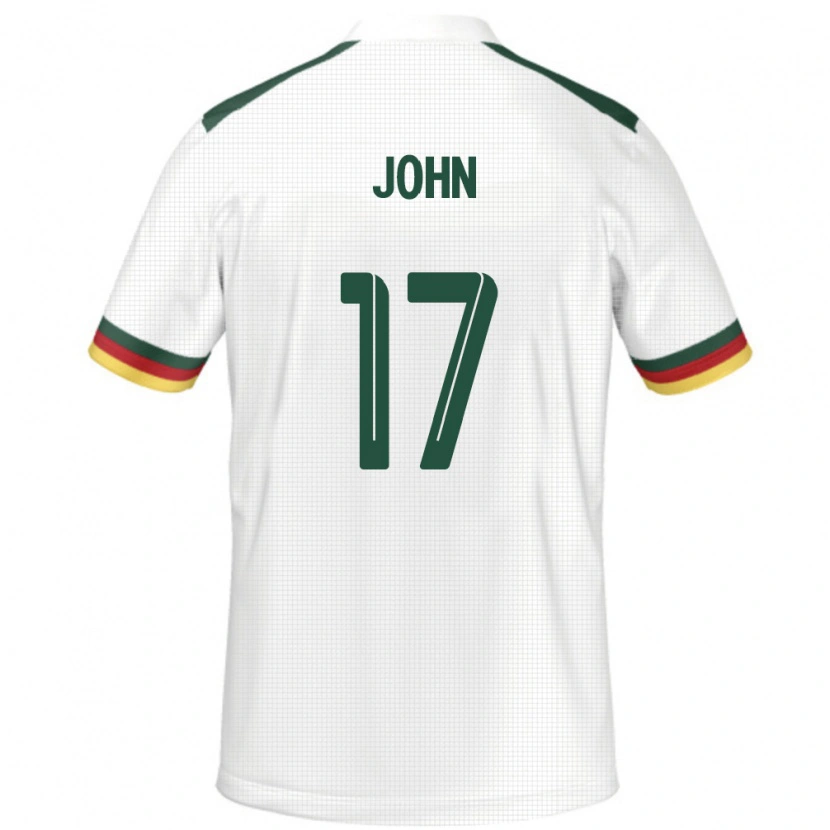 Danxen Men Cameroon Nchindo John #17 White Away Jersey 24-26 T-Shirt