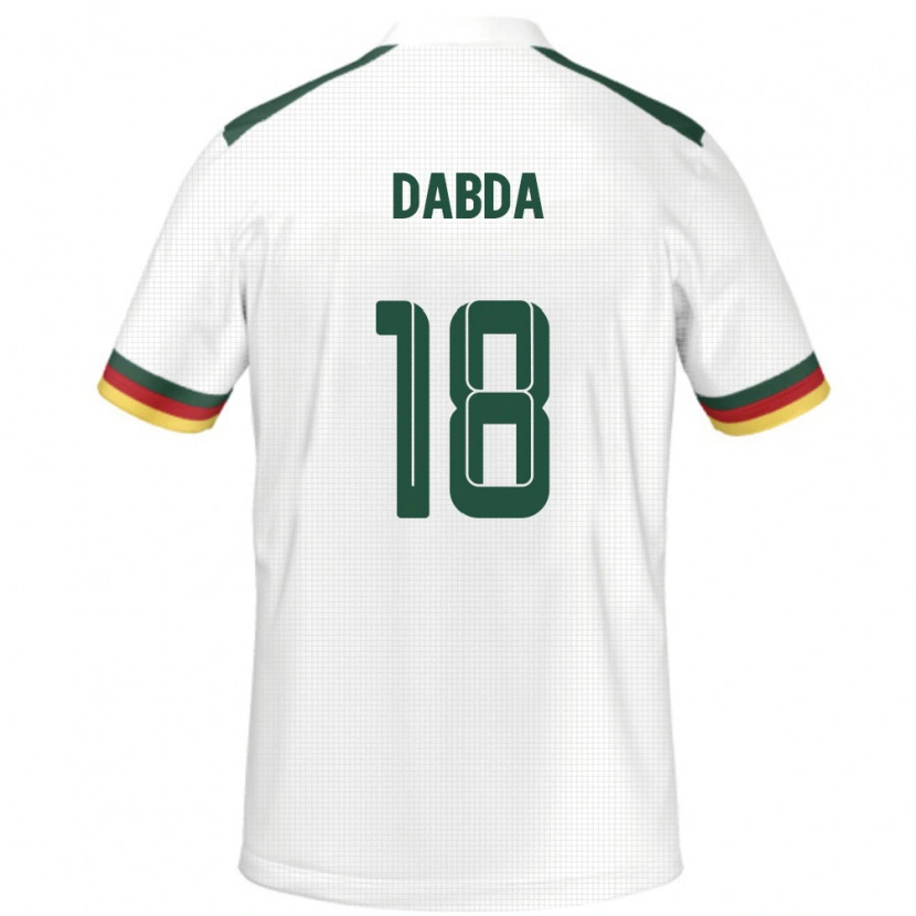 Danxen Men Cameroon Claudia Dabda #18 White Away Jersey 24-26 T-Shirt