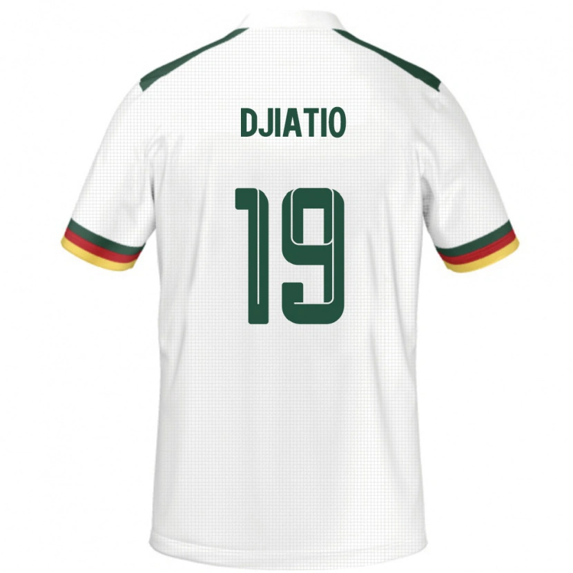 Danxen Men Cameroon Doly Djiatio #19 White Away Jersey 24-26 T-Shirt