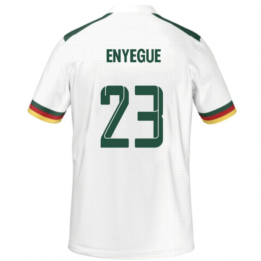 Danxen Men Cameroon Regine Enyegue #23 White Away Jersey 24-26 T-Shirt