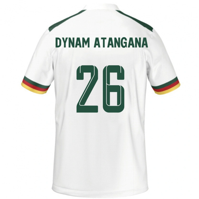 Danxen Men Cameroon Marc Dynam Atangana #26 White Away Jersey 24-26 T-Shirt