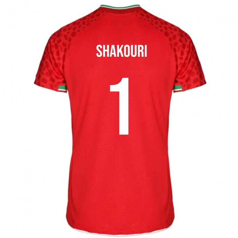 Danxen Men Iran Arsha Shakouri #1 Red Away Jersey 24-26 T-Shirt