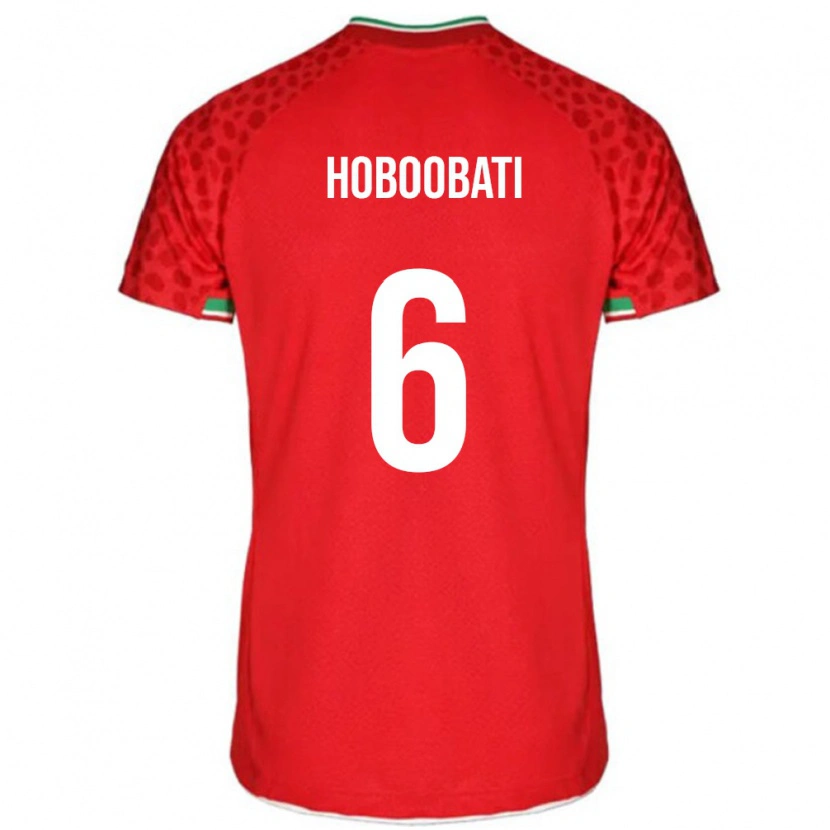 Danxen Men Iran Samir Hoboobati #6 Red Away Jersey 24-26 T-Shirt