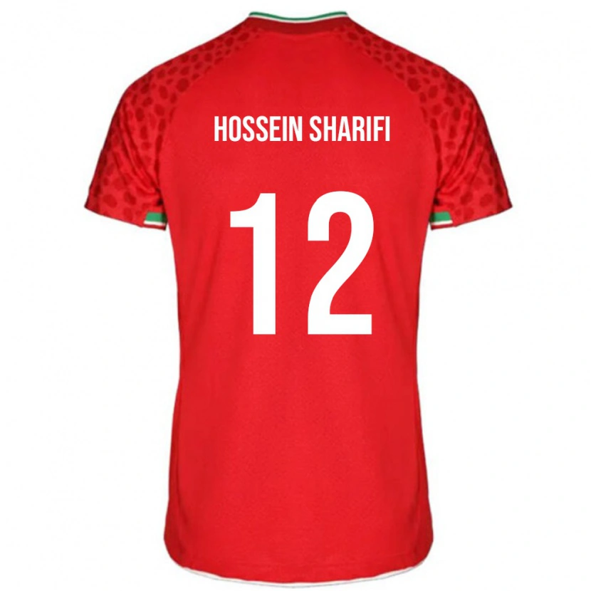 Danxen Men Iran Mohammad Hossein Sharifi #12 Red Away Jersey 24-26 T-Shirt