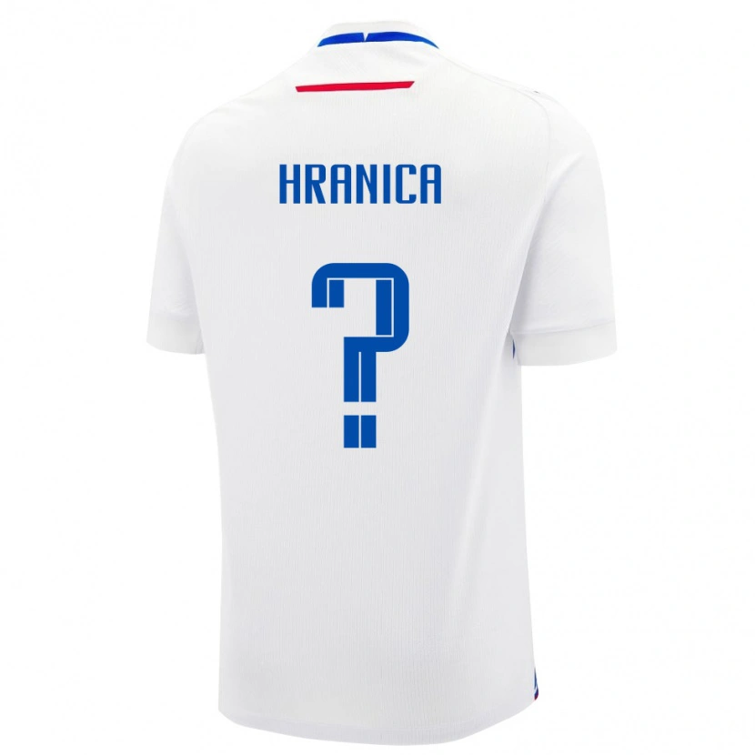 Danxen Men Slovakia Timotej Hranica #0 White Away Jersey 24-26 T-Shirt