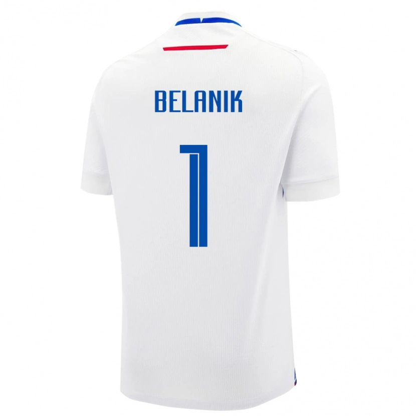 Danxen Men Slovakia Samuel Belanik #1 White Away Jersey 24-26 T-Shirt