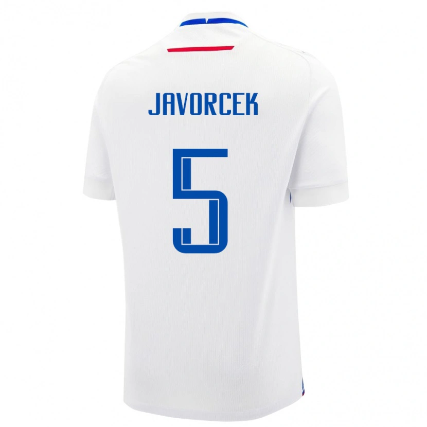 Danxen Men Slovakia Dominik Javorcek #5 White Away Jersey 24-26 T-Shirt