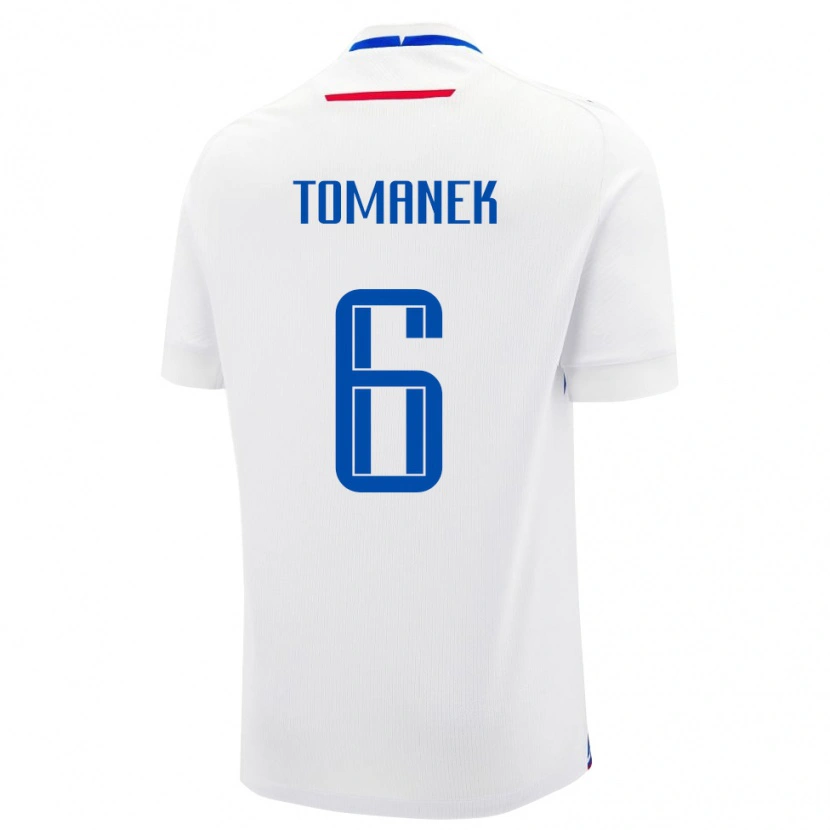 Danxen Men Slovakia Robert Tomanek #6 White Away Jersey 24-26 T-Shirt