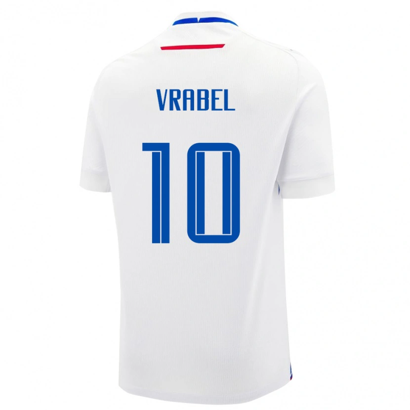 Danxen Men Slovakia Alex Vrabel #10 White Away Jersey 24-26 T-Shirt