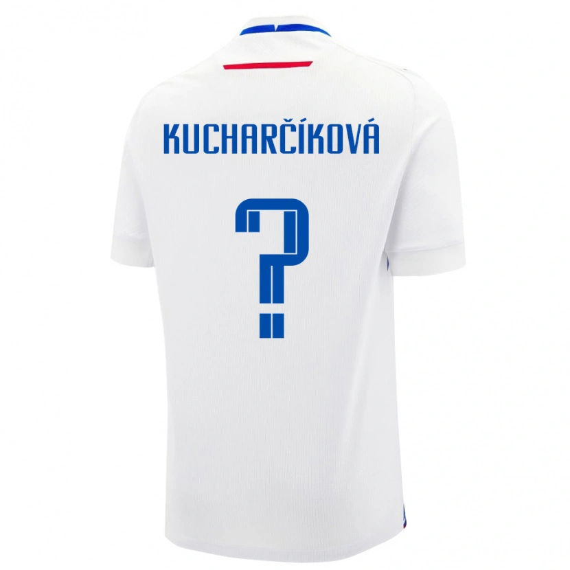 Danxen Men Slovakia Dominika Kucharčíková #0 White Away Jersey 24-26 T-Shirt