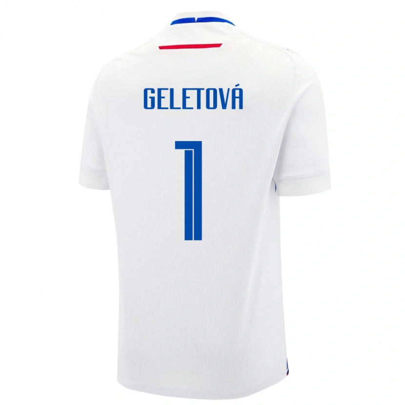 Danxen Men Slovakia Martina Geletová #1 White Away Jersey 24-26 T-Shirt