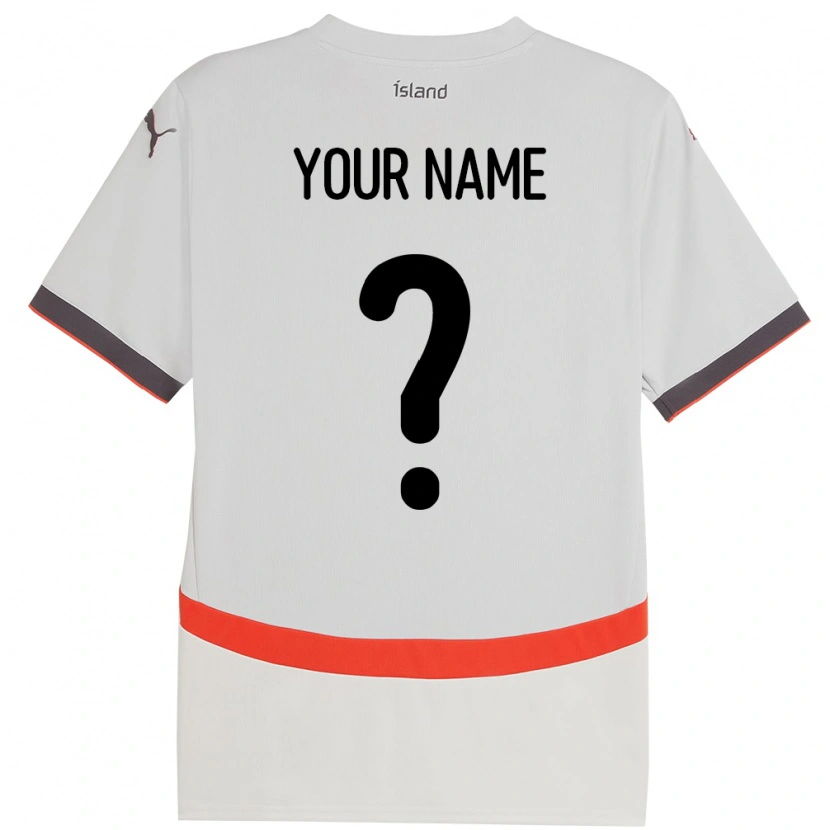 Danxen Men Iceland Your Name #0 White Away Jersey 24-26 T-Shirt