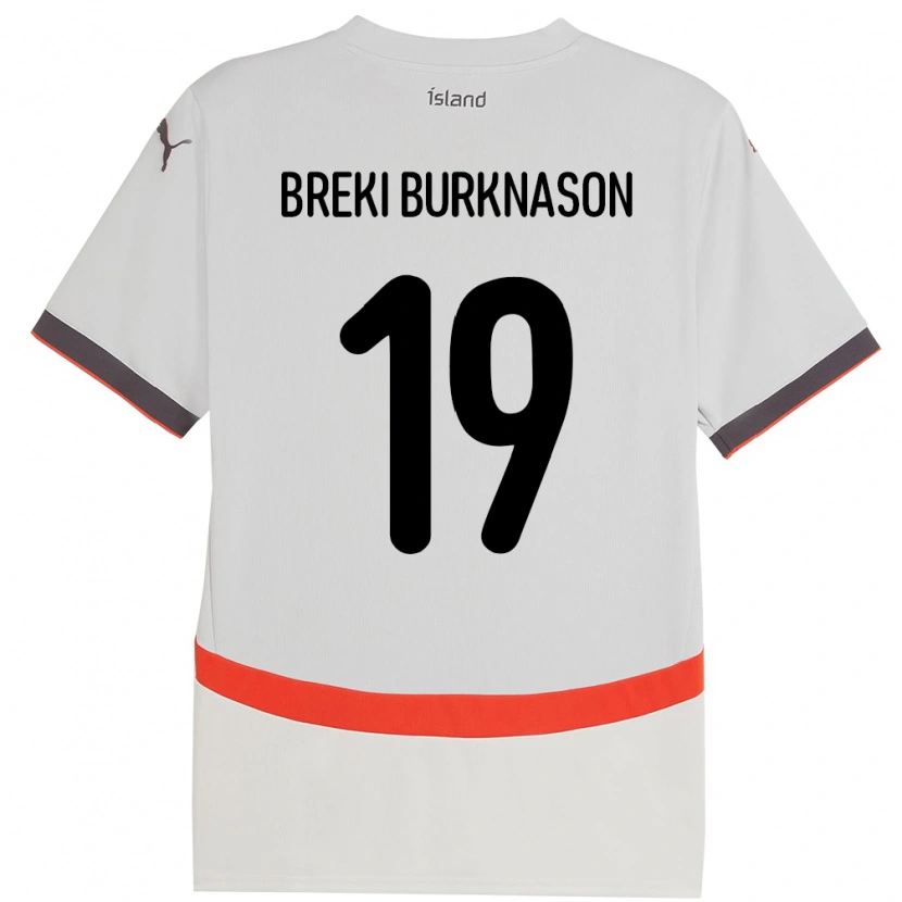 Danxen Men Iceland Birnir Breki Burknason #19 White Away Jersey 24-26 T-Shirt