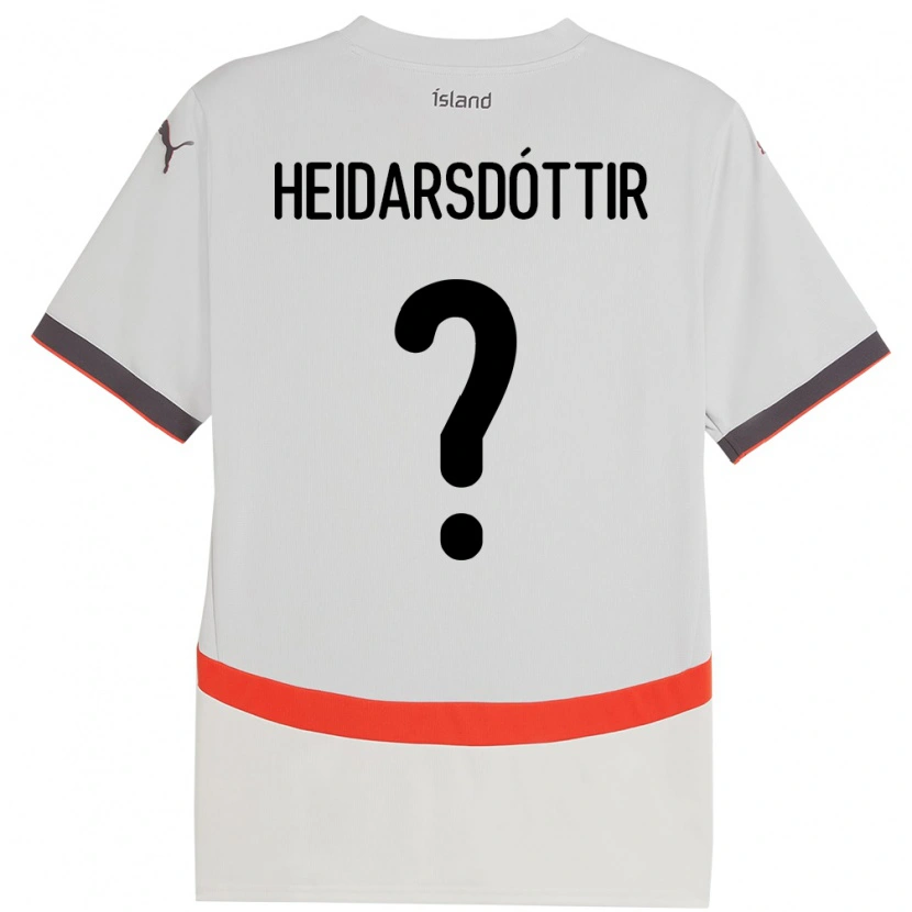 Danxen Men Iceland Sædís Rún Heiðarsdóttir #0 White Away Jersey 24-26 T-Shirt