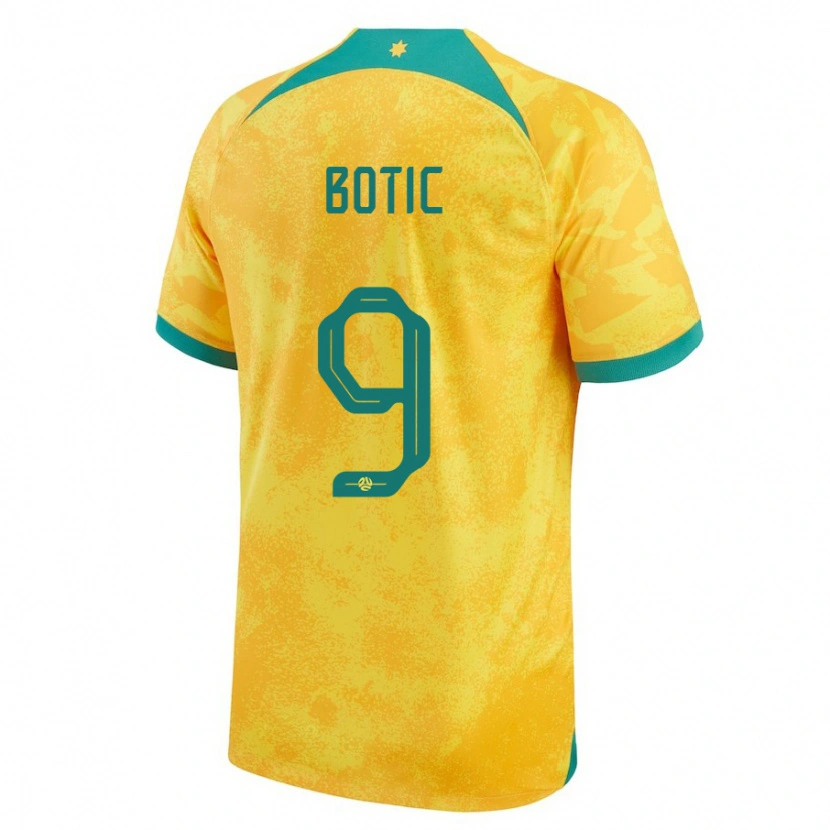 Danxen Women Australia Noah Botic #9 Golden Home Jersey 24-26 T-Shirt