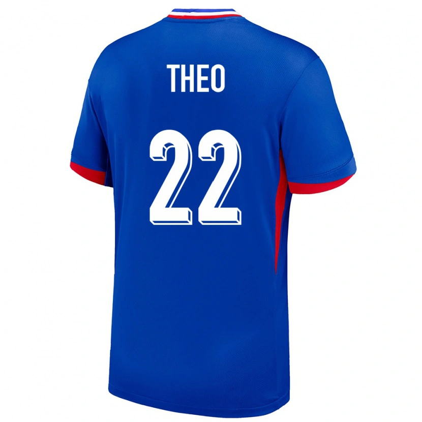 Danxen Women France Theo Hernández #22 Blue Home Jersey 24-26 T-Shirt