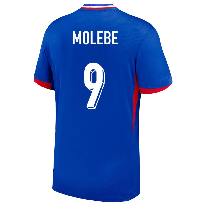 Danxen Women France Enzo Molebe #9 Blue Home Jersey 24-26 T-Shirt