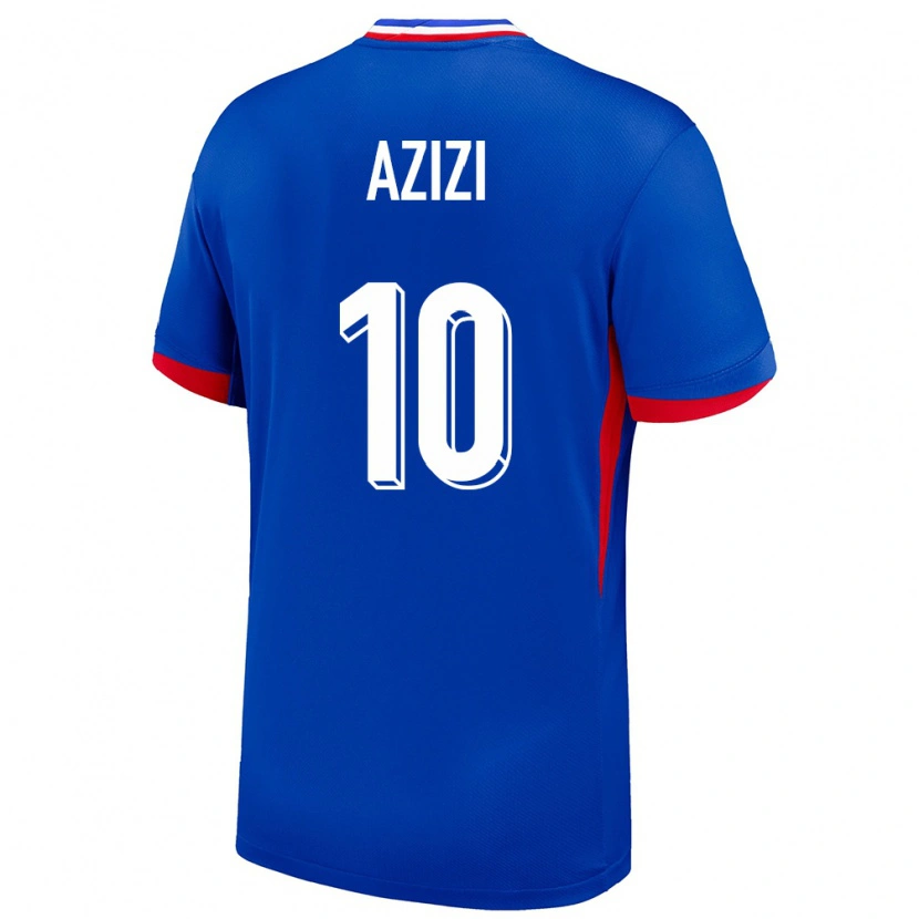 Danxen Women France Ilyas Azizi #10 Blue Home Jersey 24-26 T-Shirt