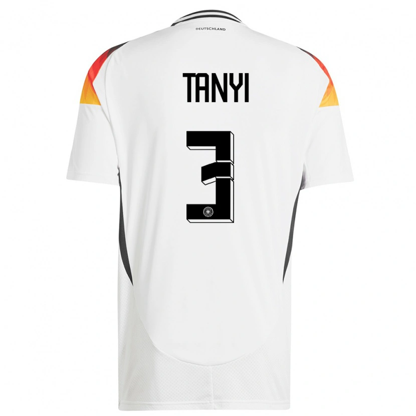 Danxen Women Germany Paul Tanyi #3 White Home Jersey 24-26 T-Shirt