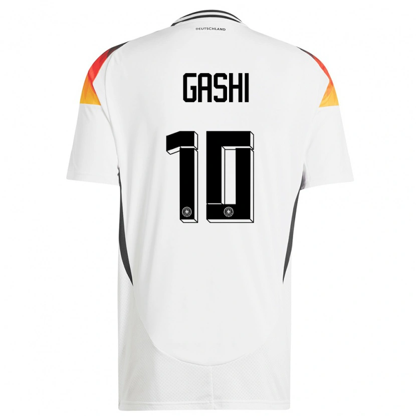 Danxen Women Germany Yll Gashi #10 White Home Jersey 24-26 T-Shirt