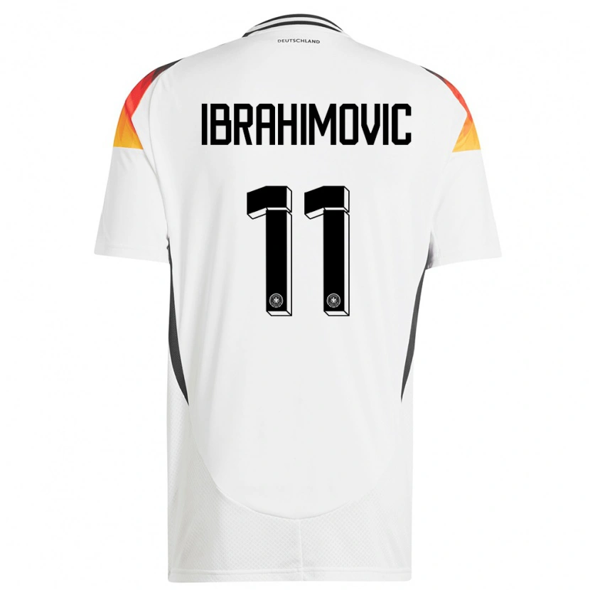 Danxen Women Germany Arijon Ibrahimovic #11 White Home Jersey 24-26 T-Shirt