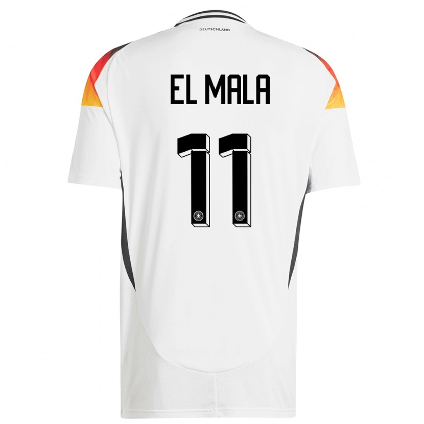 Danxen Women Germany Said El Mala #11 White Home Jersey 24-26 T-Shirt