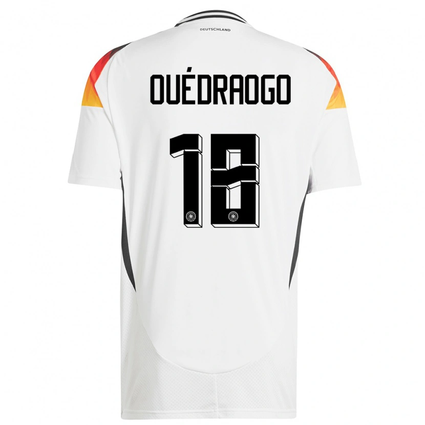 Danxen Women Germany Assan Ouédraogo #18 White Home Jersey 24-26 T-Shirt