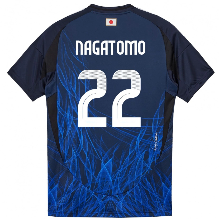 Danxen Women Japan Yuto Nagatomo #22 Dark Blue Home Jersey 24-26 T-Shirt