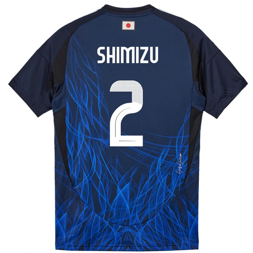 Danxen Women Japan Risa Shimizu #2 Dark Blue Home Jersey 24-26 T-Shirt