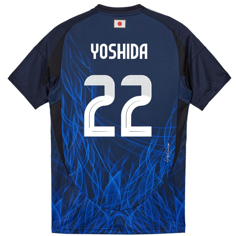 Danxen Women Japan Maya Yoshida #22 Dark Blue Home Jersey 24-26 T-Shirt