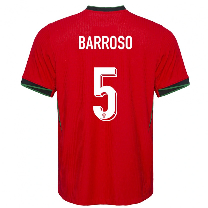 Danxen Women Portugal Leonardo Barroso #5 Red Home Jersey 24-26 T-Shirt