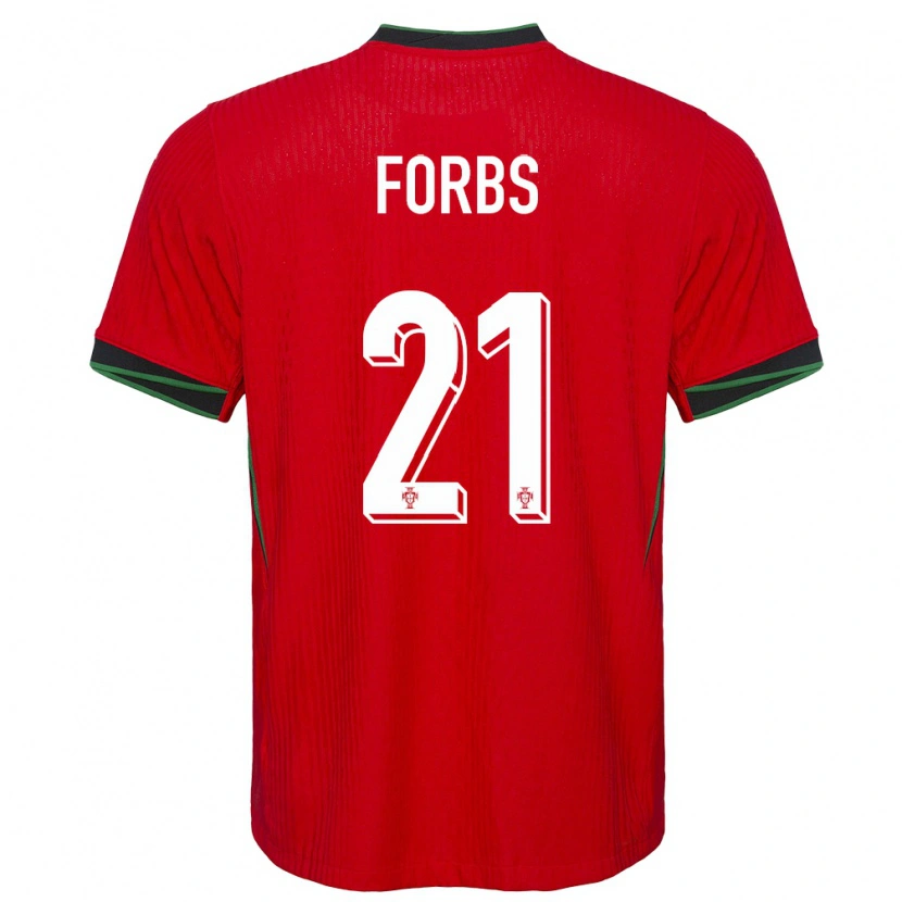 Danxen Women Portugal Carlos Forbs #21 Red Home Jersey 24-26 T-Shirt