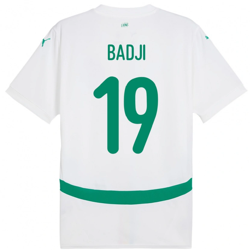 Danxen Women Senegal Youssouph Badji #19 White Home Jersey 24-26 T-Shirt